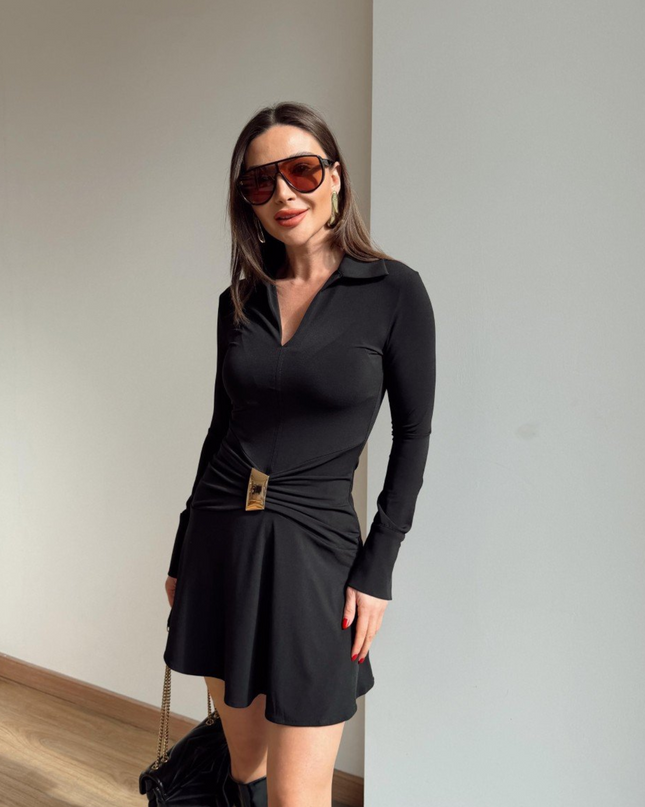 Melanie Buckle Detail Dress