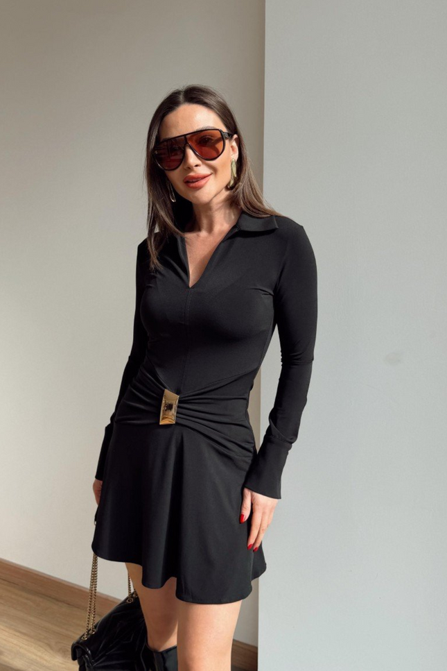 Melanie Buckle Detail Dress