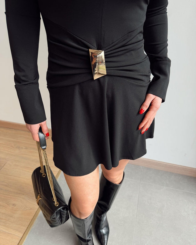 Melanie Buckle Detail Dress