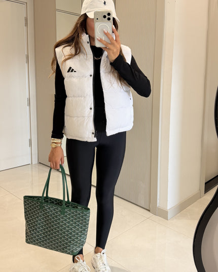 Velior White Puffer Vest