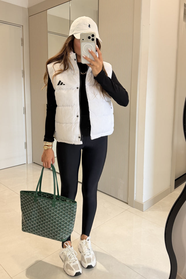 Velior White Puffer Vest