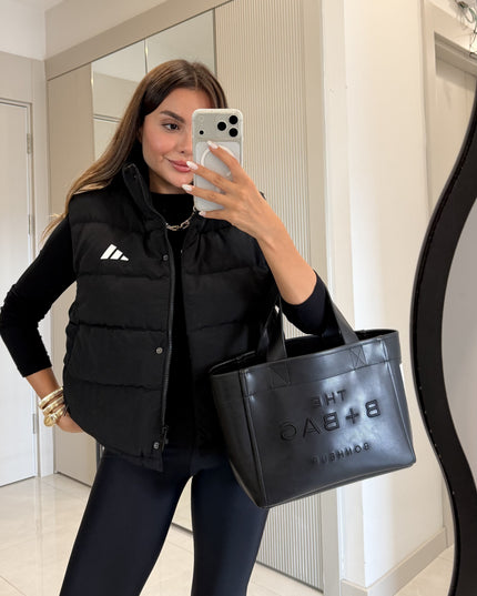 Velior Black Puffer Vest