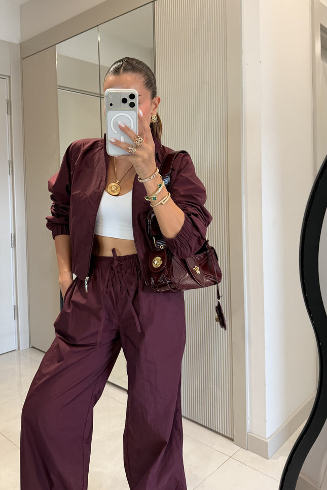 Vensa Plum Zippered Parachute Set