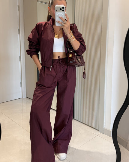 Vensa Plum Zippered Parachute Set