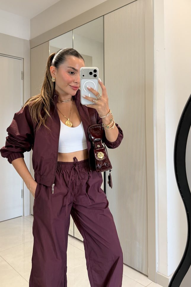 Vensa Plum Zippered Parachute Set